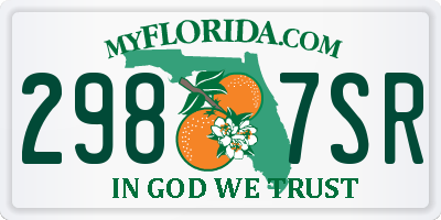 FL license plate 2987SR