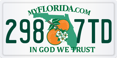 FL license plate 2987TD