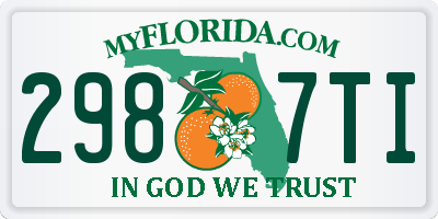 FL license plate 2987TI