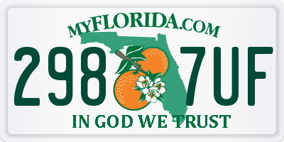 FL license plate 2987UF