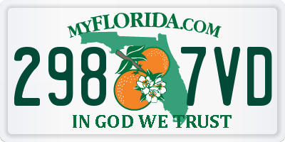 FL license plate 2987VD