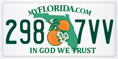 FL license plate 2987VV