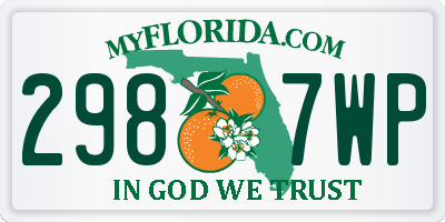 FL license plate 2987WP