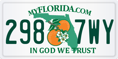 FL license plate 2987WY