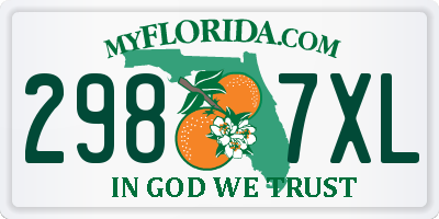 FL license plate 2987XL