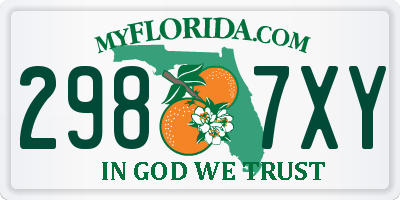 FL license plate 2987XY