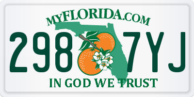 FL license plate 2987YJ