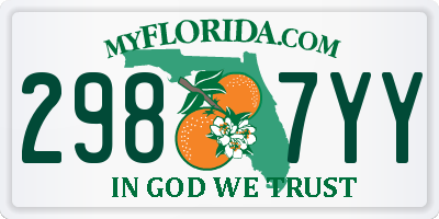 FL license plate 2987YY