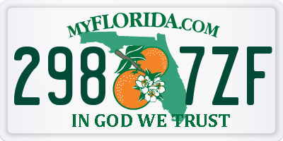 FL license plate 2987ZF