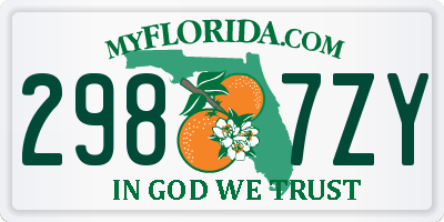 FL license plate 2987ZY
