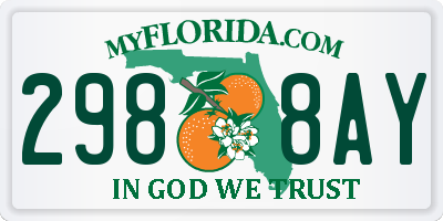 FL license plate 2988AY