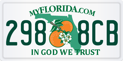 FL license plate 2988CB