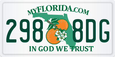 FL license plate 2988DG