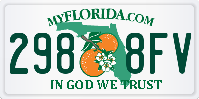 FL license plate 2988FV