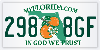 FL license plate 2988GF