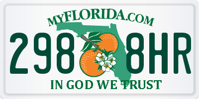 FL license plate 2988HR