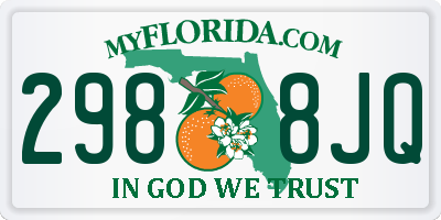 FL license plate 2988JQ