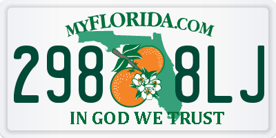 FL license plate 2988LJ