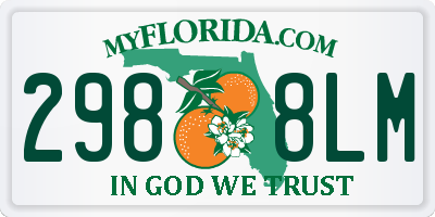 FL license plate 2988LM