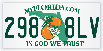 FL license plate 2988LV