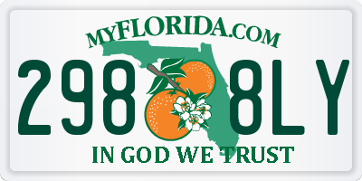 FL license plate 2988LY