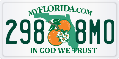 FL license plate 2988MO