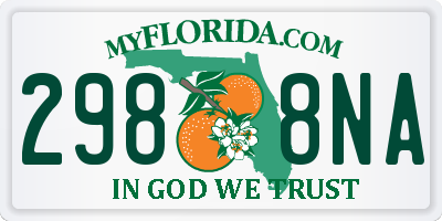 FL license plate 2988NA