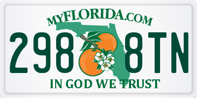 FL license plate 2988TN