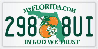 FL license plate 2988UI