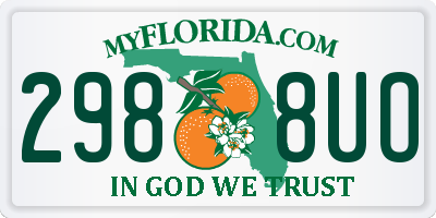 FL license plate 2988UO