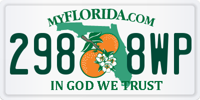 FL license plate 2988WP