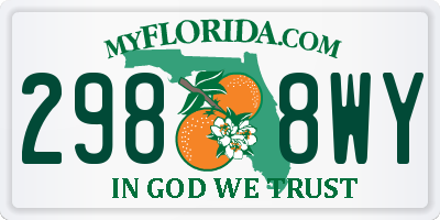 FL license plate 2988WY