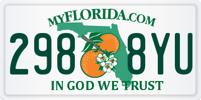 FL license plate 2988YU