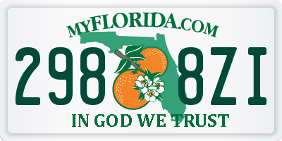 FL license plate 2988ZI