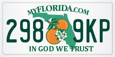 FL license plate 2989KP