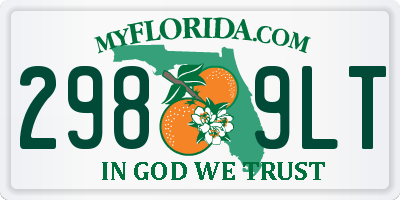 FL license plate 2989LT