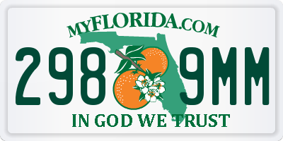 FL license plate 2989MM