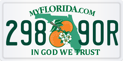 FL license plate 2989OR