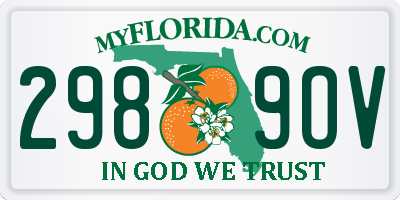 FL license plate 2989OV