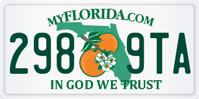 FL license plate 2989TA