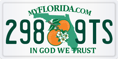 FL license plate 2989TS