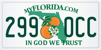 FL license plate 2990CC