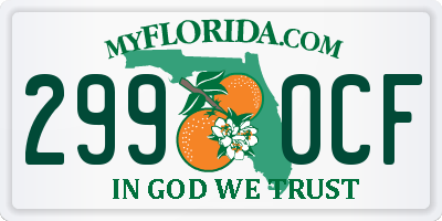 FL license plate 2990CF