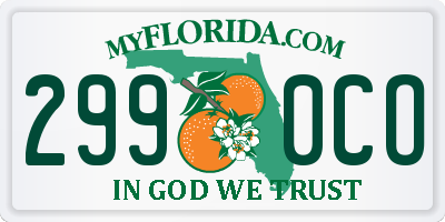FL license plate 2990CO
