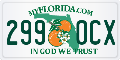 FL license plate 2990CX
