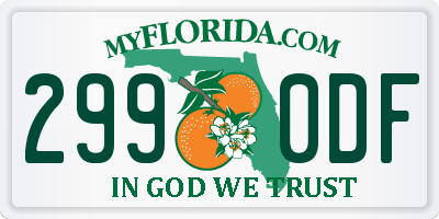 FL license plate 2990DF