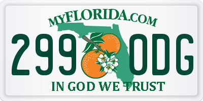 FL license plate 2990DG