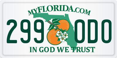 FL license plate 2990DO