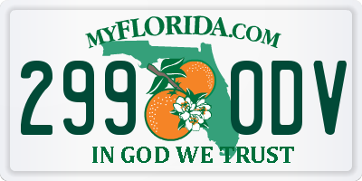 FL license plate 2990DV