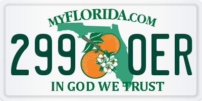 FL license plate 2990ER